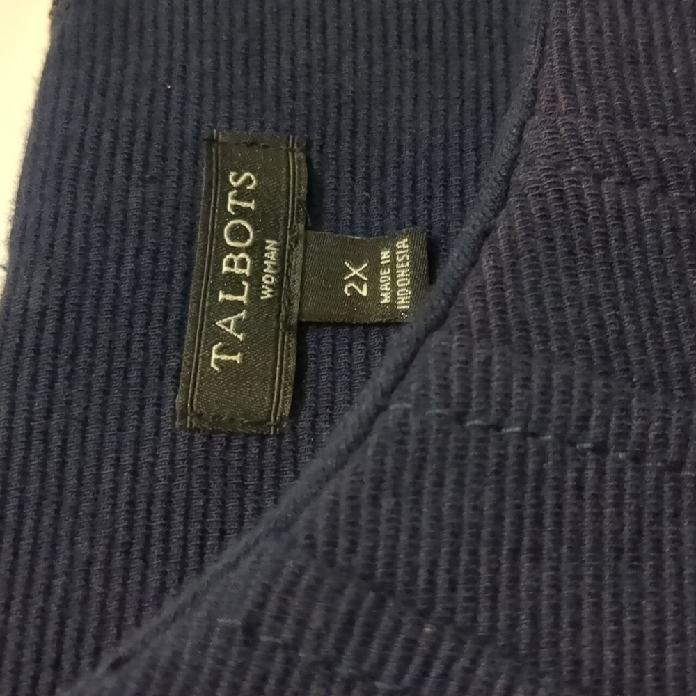 Talbots Navy Blue Dress Size 2X - Picture 2 of 6